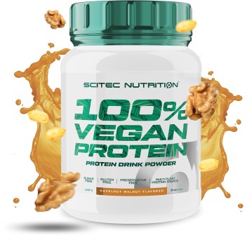 100% Vegan Protein 1kg Hazelnut Walnut 1 Heracles Nutrition - Acquista online