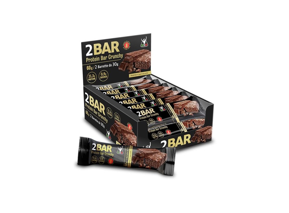 2bar Protein Bar Crunchy 60 G Doppio Cioccolato 1 Heracles Nutrition - Acquista online