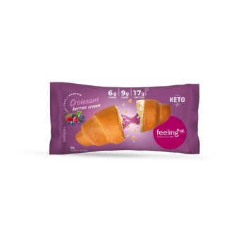 Croissant Ripieno di Crema ai Frutti di Bosco +Protein 65g 1 Heracles Nutrition - Acquista online