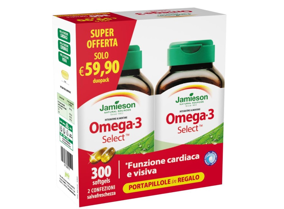 Duopack 2 Confezioni Omega 3 Select 150 Perle + Portapillole 1 Heracles Nutrition - Acquista online