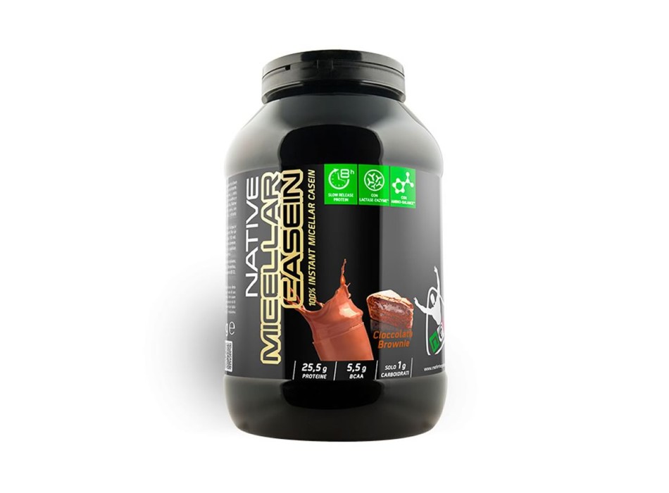 Native Micellar Casein 900gr Cioccolato Brownie 1 Heracles Nutrition - Acquista online