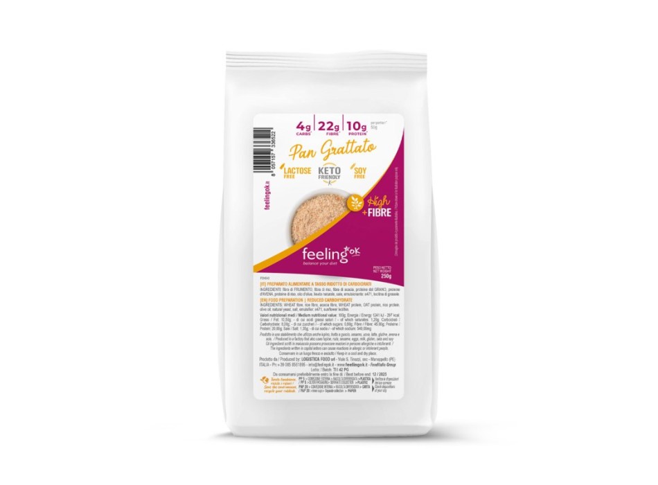 Pan Grattato +Fiber 250g 1 Heracles Nutrition - Acquista online