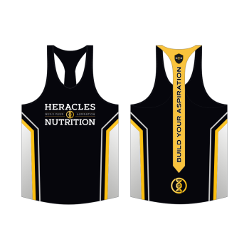 Tank Top Official Heracles Nutrition™ Black/gold 1 Heracles Nutrition - Acquista online