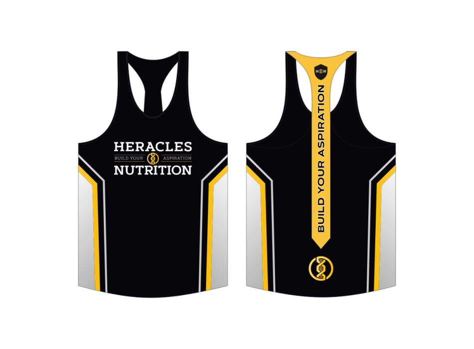 Tank Top Official Heracles Nutrition™ Black/gold 1 Heracles Nutrition - Acquista online