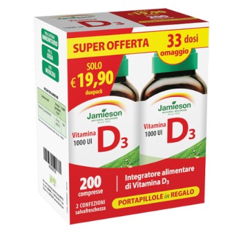 Vitamina D 1000 Duo Pack 200cpr +portapillole Regalo 1 Heracles Nutrition - Acquista online